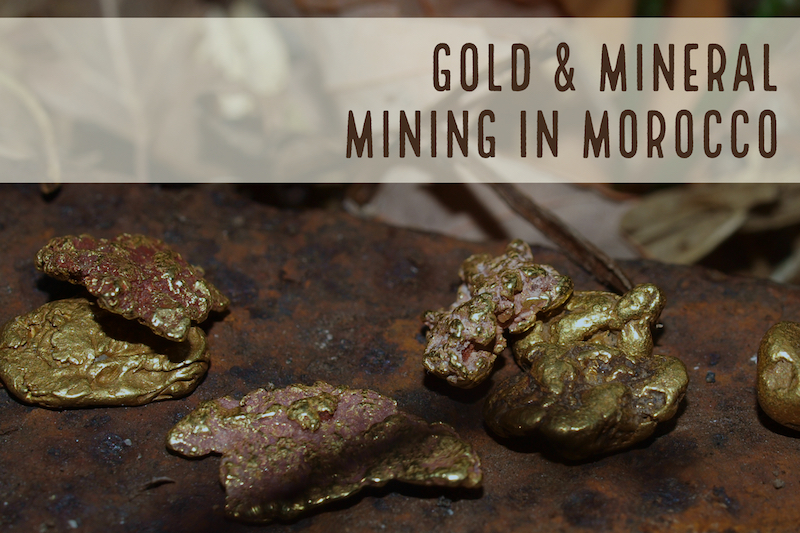 mining gold in Morocco desert