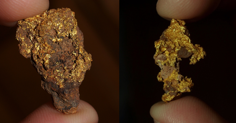 raw gold nuggets